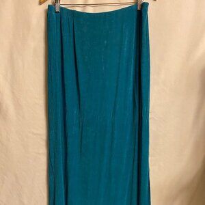 Laura Ashley Skirt Size L Turquoise Green